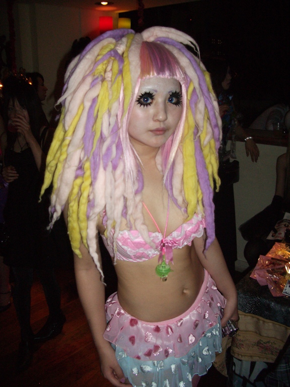 Cybergoth girl, Tokyo Decadence party, 2012