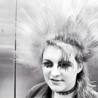 Punk girl, King's Rd, London, 80s ST#388