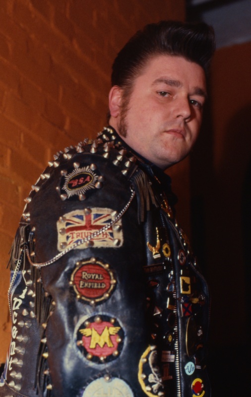 Rocker at the 59 Club, Hackney, London, 1993 ST#82