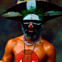 New Guinea Tribesman, London, late 80s (?) BA#44
