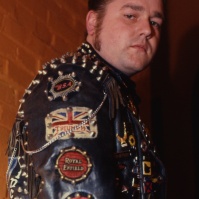 Rocker at the 59 Club, Hackney, London, 1993 ST#82