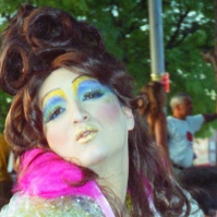 Ready for her close-up, 'Wigstock' festival, NYC, 1995 ST#113