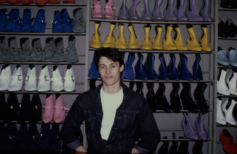 Shop Assistant Ralph Parsons in Johnson's, Kensington Market, London, 1981 ST#88
