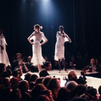 Zandra Rhodes Fashion Show, London, mid 80s? FA#12