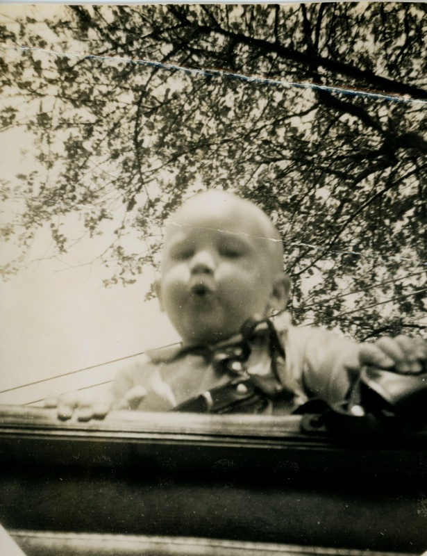 me (Ted Polhemus) in pram, 1948? - TP#127 me (Ted Polhemus) in pram, 1948? - TP#127