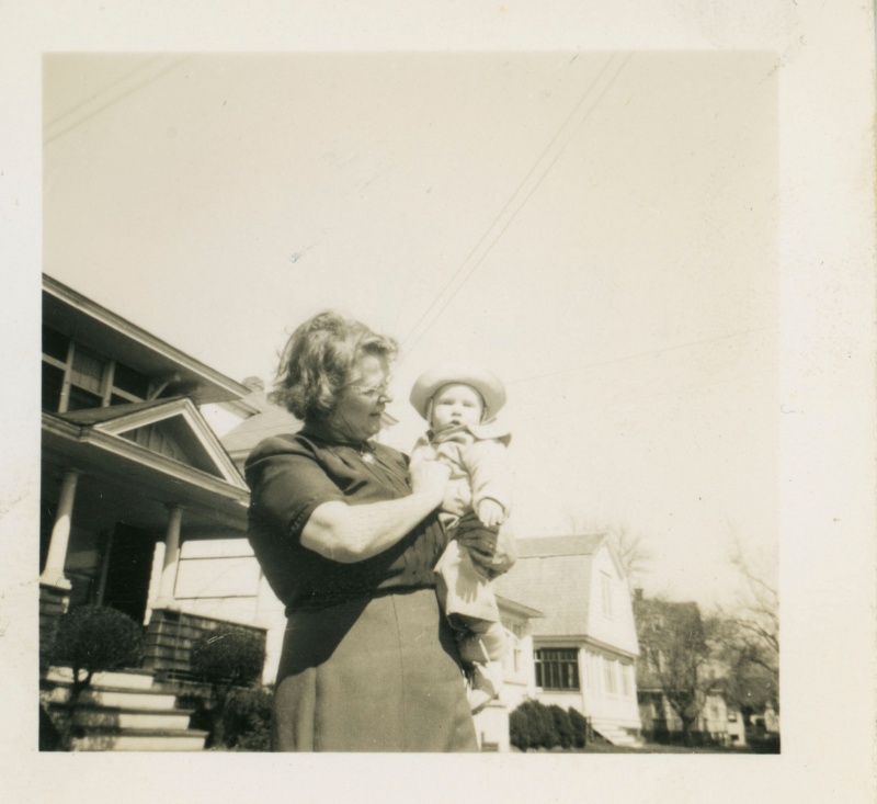 Ted with father's mother Nancy Allgor Polhemus -TP#32 Ted with father's mother Nancy Allgor Polhemus -TP#32