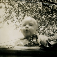 me (Ted Polhemus) in pram, 1948? - TP#127