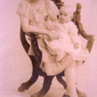 Two sisters - Ruth and baby Peggy Chasey [early scan jpeg]