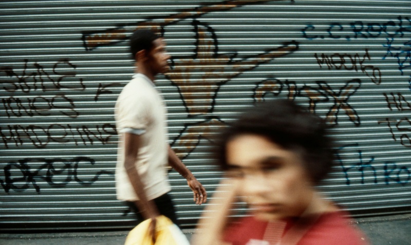 graffiti street scene, New York City, USA, 1984 [photo © Ted Polhemus]