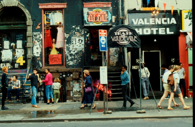 Punk (or punk-ish) clothing shop  Trash & Vaudeville on St Mark's Place, New York City, USA, 1981 [photo © Ted Polhemus]