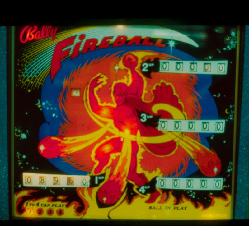 Bally's (excellent) 'Fireball' pinball machine in Palace Amusements', Asbury Park, New Jersey, USA, early 1980s [photo © Ted Polhemus]