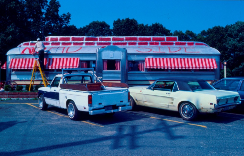 traditional American diner, New Jersey, USA, photo early 1980s [photo © Ted Polhemus]